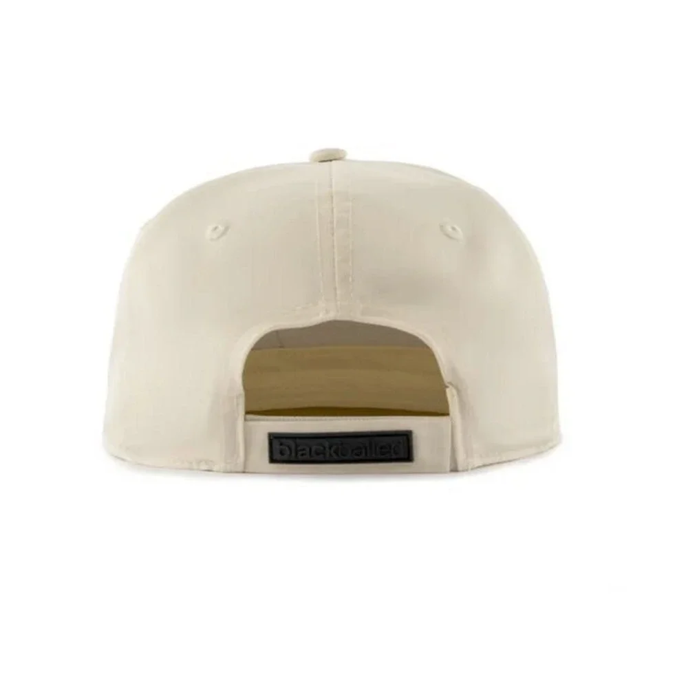 Blackballed Golf Unstructured Hat - Cream - Adjustable Strap - One Size